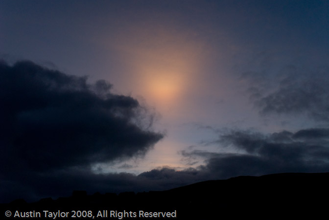 Sun Pillar at Lerwick, Shetland