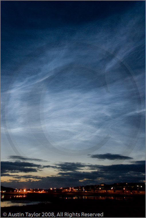 Noctilucent Clouds viewed from Lerwick, Shetland