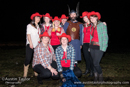 Cowboy ladies squad unmasked with a Viking at Uyeasound Up Helly-Aa 2014