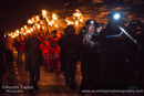 The brass band in the procession - Northmavine Up Helly-Aa 2014