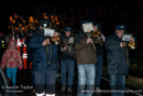 The brass band in the  procession - Northmavine Up Helly-Aa 2014