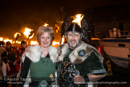 Dale Smith and his wife at South Mainland Up Helly-Aa 2014