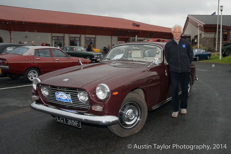 Rob Horton with his 1967 Bristol 410 at the Shetland Classic Motor Show 2014