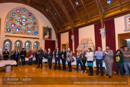 Civic Reception at Lerwick Town Hall, Shetland for the Spirit Dancer Shetland Committee exchange visit by young people from the Osoyoos Indian and Penticton Indian Bands from Canada to Shetland on 27 April 2015