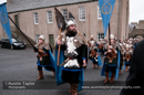 Up Helly-Aa 2011: morning procession - the Jarl Squad pass through Fort Charlotte
