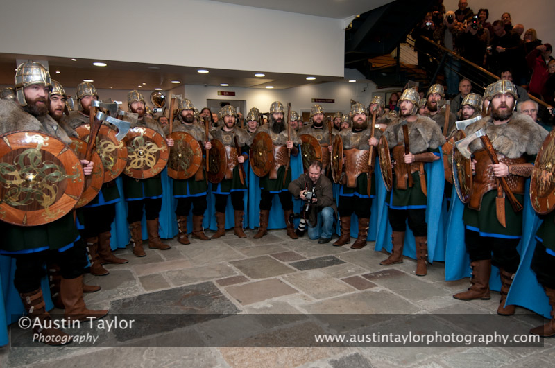 Up Helly-Aa 2011: at Lerwick Museum  and Archives - Jarl Squad
