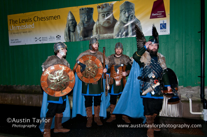 Up Helly-Aa 2011: at Lerwick Museum  and Archives - Jarl Squad