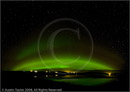 Aurora Borealis over Girlsta and Catfirth from Wadbister, Shetland