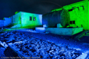 Mirrie Dancers Illuminations - former listening station, Garths Ness, Dunrossness, Shetland