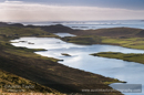 Loch of Strom, Stromness Voe and Weisdale Voe from Hill of Hamarsland
