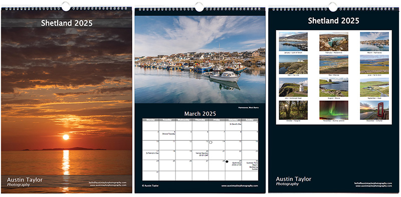 Shetland Large Calendar 2025