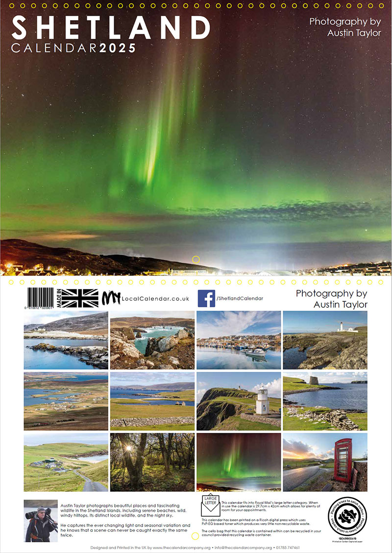 Shetland Small Calendar 2025