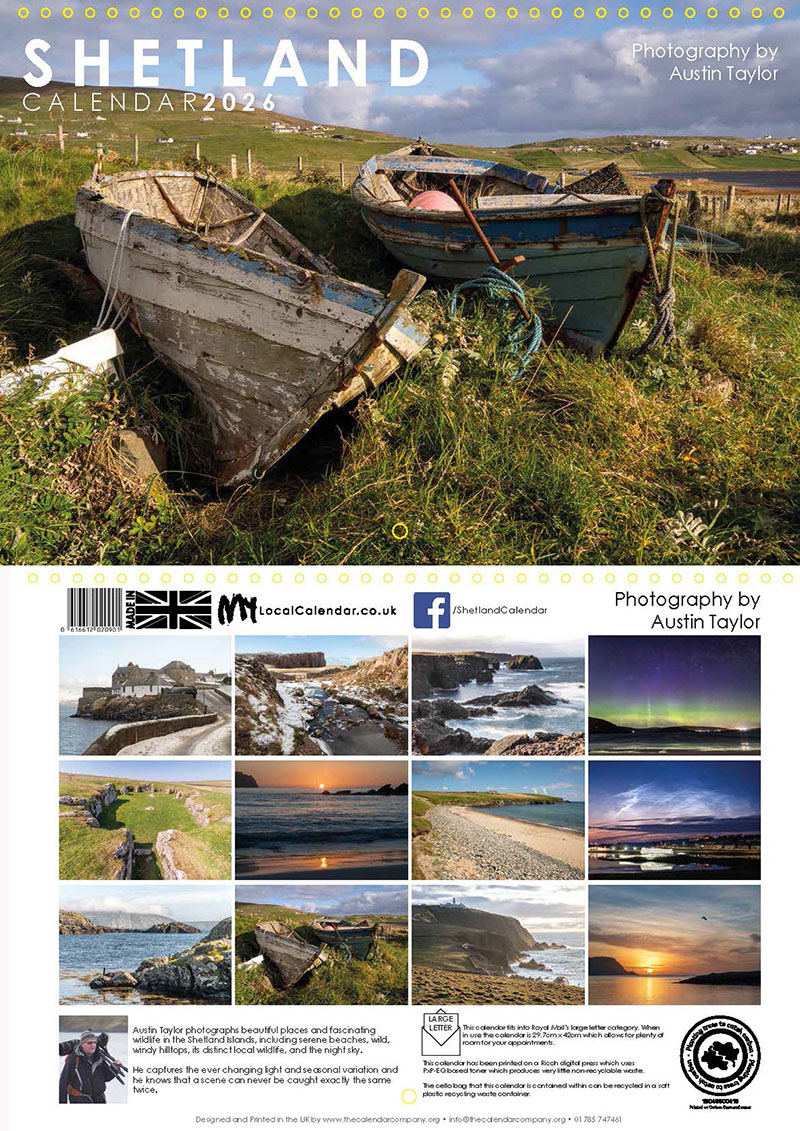 Austin Taylor Photography Shetland Calendar 2026