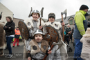 Scalloway Fire Festival 2018 with Jarl Ragnar Sutrika Lothbrok (Leslie Wills Setrice) and his galley Jörmungandr