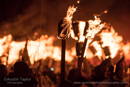 Scalloway Fire Festival 2018 with Jarl Ragnar Sutrika Lothbrok (Leslie Wills Setrice) and his galley Jörmungandr