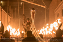 Scalloway Fire Festival 2018 with Jarl Ragnar Sutrika Lothbrok (Leslie Wills Setrice) and his galley Jörmungandr