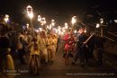 Scalloway Fire Festival 2018 with Jarl Ragnar Sutrika Lothbrok (Leslie Wills Setrice) and his galley Jörmungandr