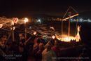 Scalloway Fire Festival 2018 with Jarl Ragnar Sutrika Lothbrok (Leslie Wills Setrice) and his galley Jörmungandr