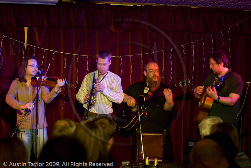 Janni Lang Band play the Royal British Legion, Lerwick at the 29th Shetland Folk Festival 2009