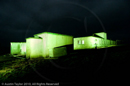 Mirrie Dancers Illuminations - former listening station, Garths Ness, Dunrossness, Shetland