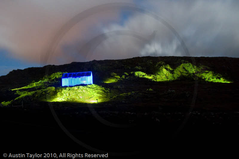 Mirrie Dancers Illuminations - Tin Shed, Haroldswick, Unst