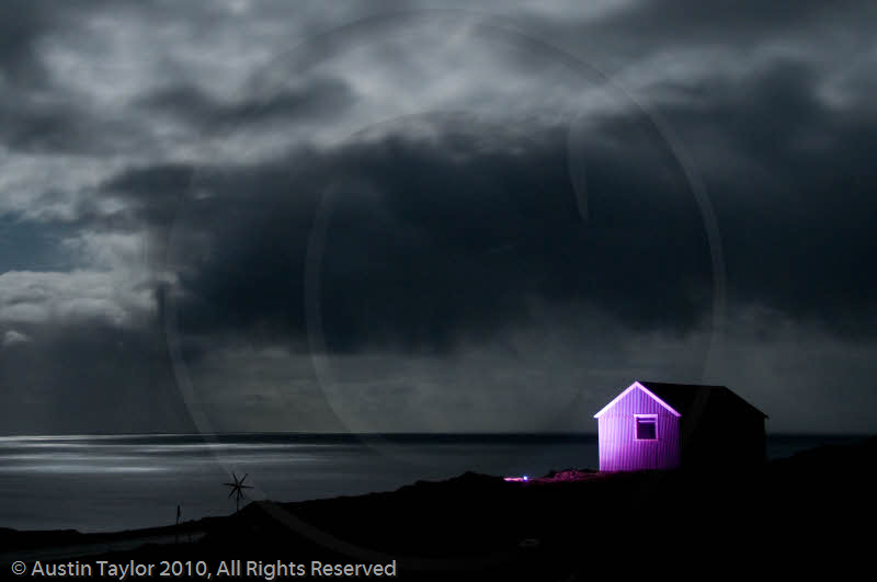 Mirrie Dancers Illuminations - Tin Shed, Haroldswick, Unst