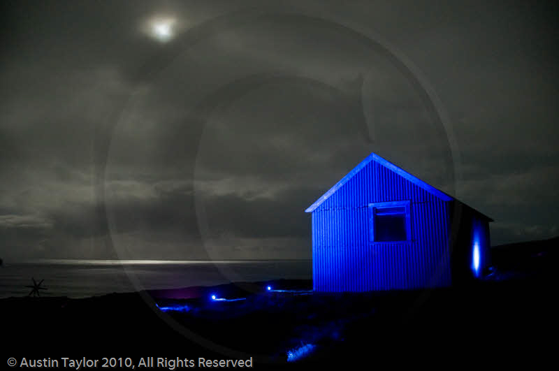 Mirrie Dancers Illuminations - Tin Shed, Haroldswick, Unst