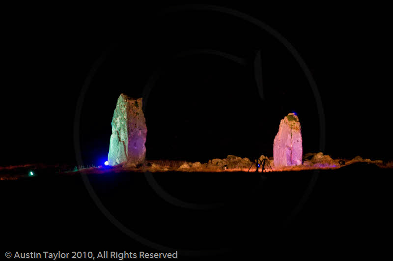 Mirrie Dancers Illuminations - Giant's Grave, Lochend, Northmavine