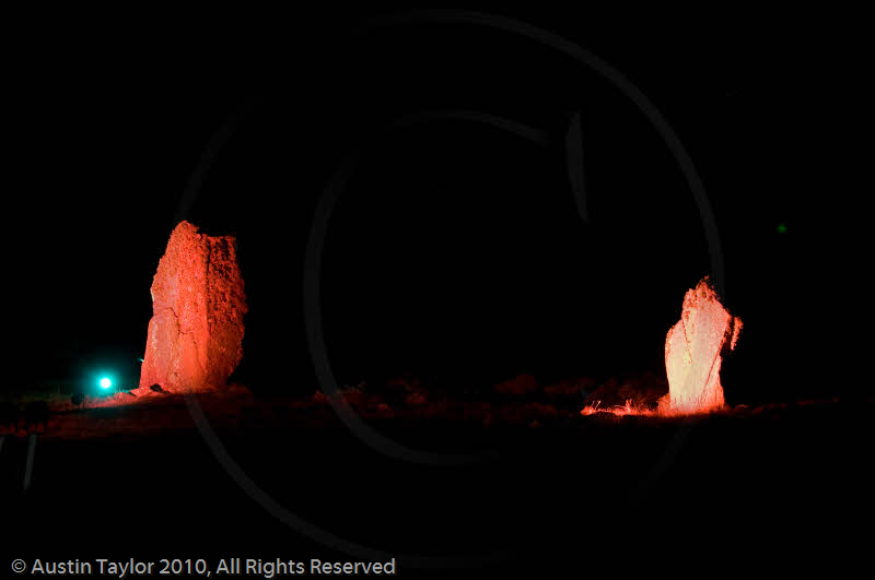 Mirrie Dancers Illuminations - Giant's Grave, Lochend, Northmavine