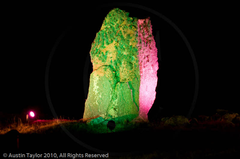 Mirrie Dancers Illuminations - Giant's Grave, Lochend, Northmavine