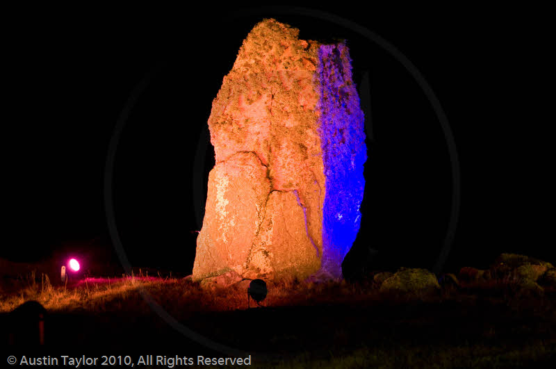 Mirrie Dancers Illuminations - Giant's Grave, Lochend, Northmavine