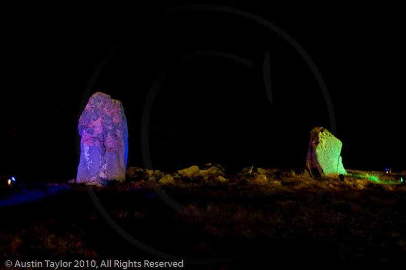 Mirrie Dancers Illuminations - Giant's Grave, Lochend, Northmavine