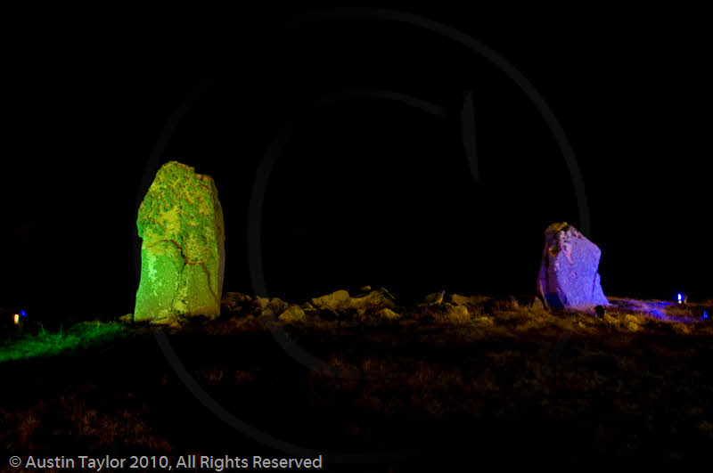 Mirrie Dancers Illuminations - Giant's Grave, Lochend, Northmavine