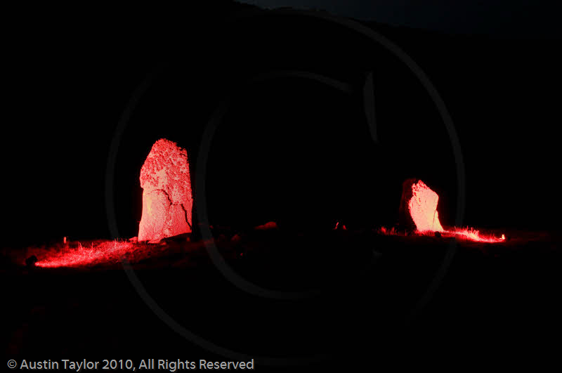 Mirrie Dancers Illuminations - Giant's Grave, Lochend, Northmavine