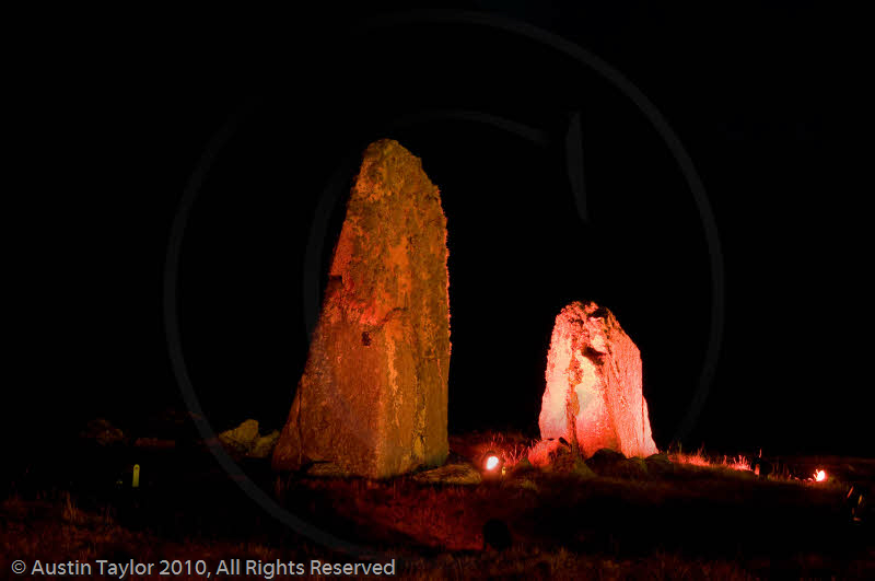 Mirrie Dancers Illuminations - Giant's Grave, Lochend, Northmavine