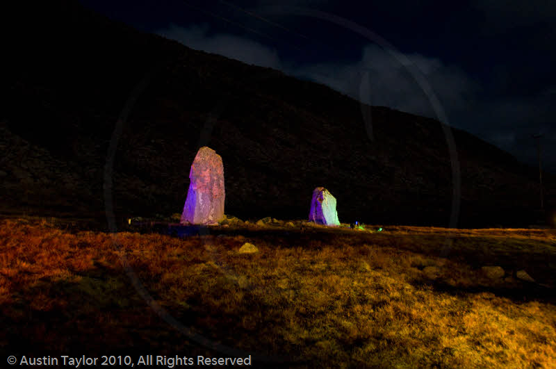 Mirrie Dancers Illuminations - Giant's Grave, Lochend, Northmavine