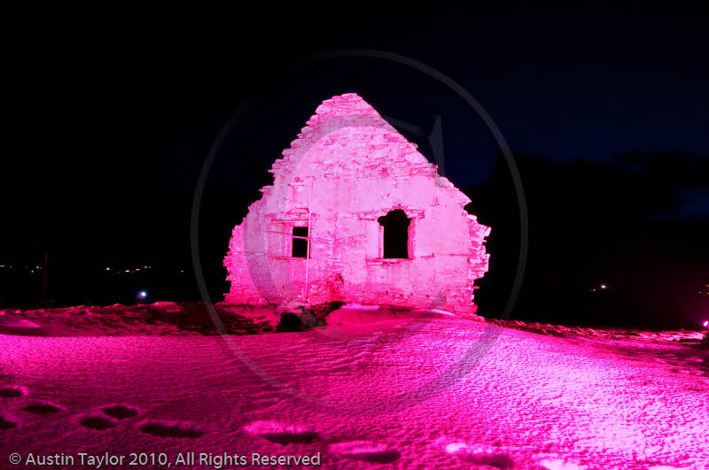 Mirrie Dancers Illuminations - Auld Chapel, Longfield, Dunrossness