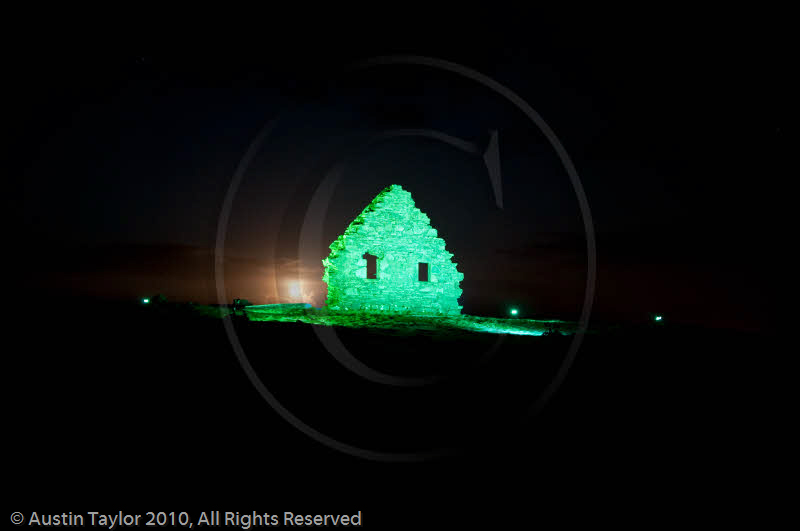 Mirrie Dancers Illuminations - Auld Chapel, Longfield, Dunrossness