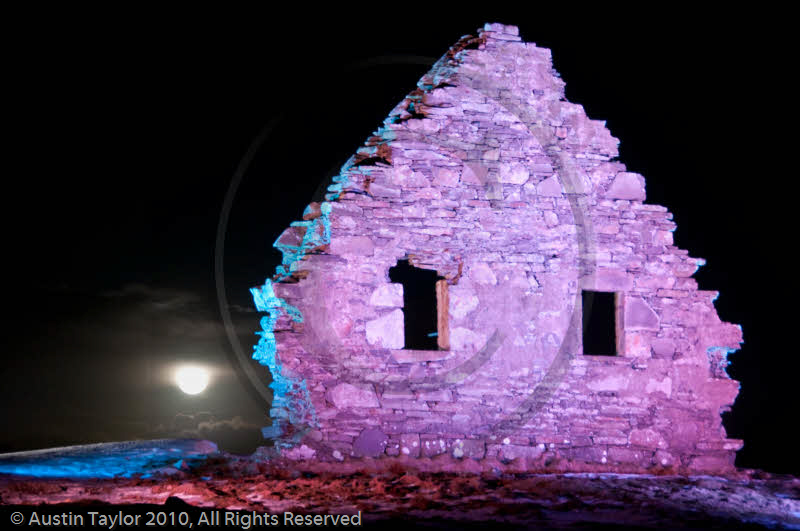 Mirrie Dancers Illuminations - Auld Chapel, Longfield, Dunrossness