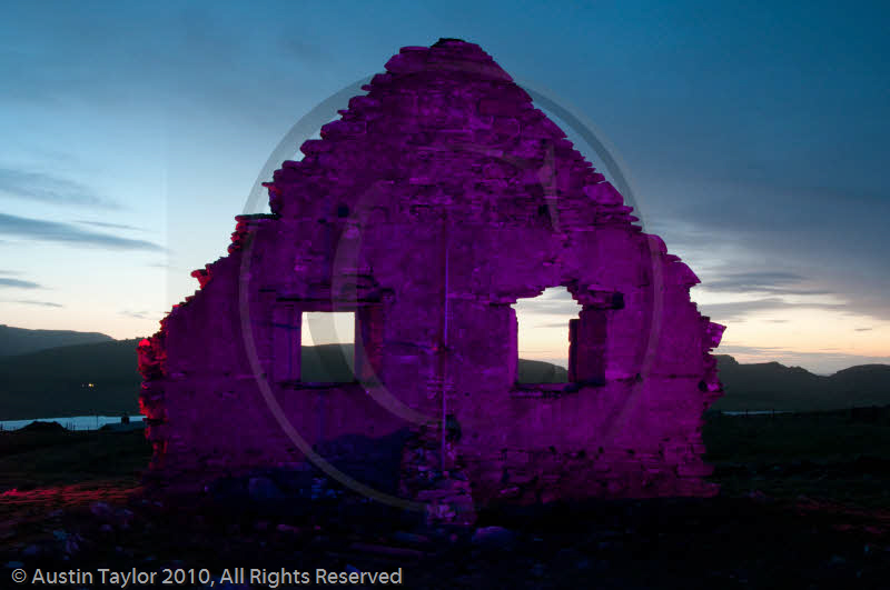 Mirrie Dancers Illuminations - Auld Chapel, Longfield, Dunrossness