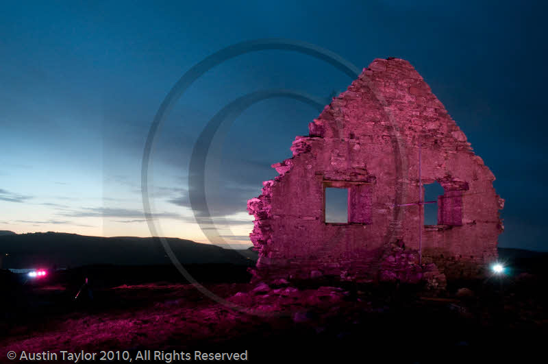 Mirrie Dancers Illuminations - Auld Chapel, Longfield, Dunrossness