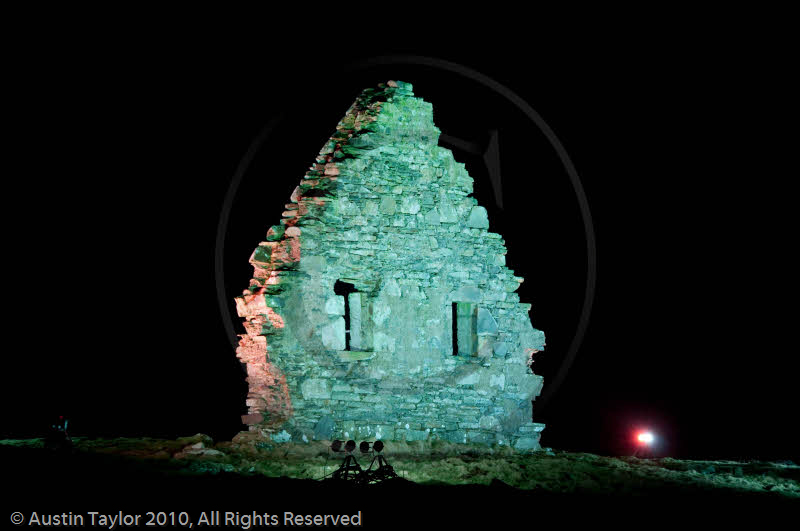 Mirrie Dancers Illuminations - Auld Chapel, Longfield, Dunrossness