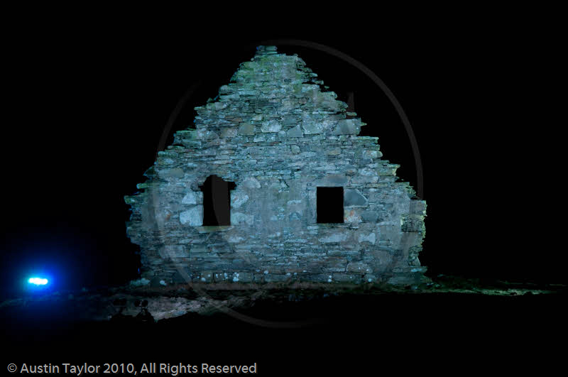 Mirrie Dancers Illuminations - Auld Chapel, Longfield, Dunrossness