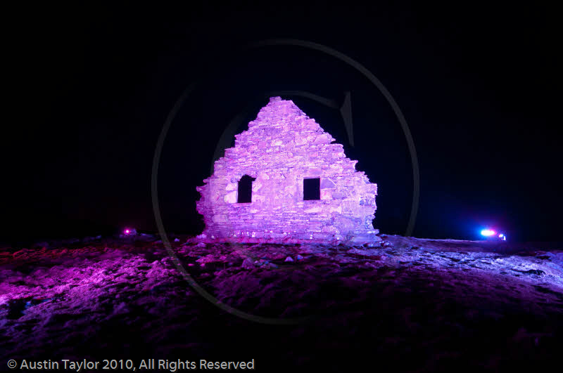 Mirrie Dancers Illuminations - Auld Chapel, Longfield, Dunrossness