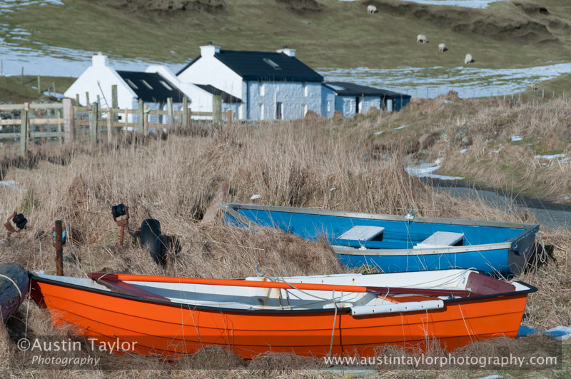 Yoals hauled out at Norwick, Unst